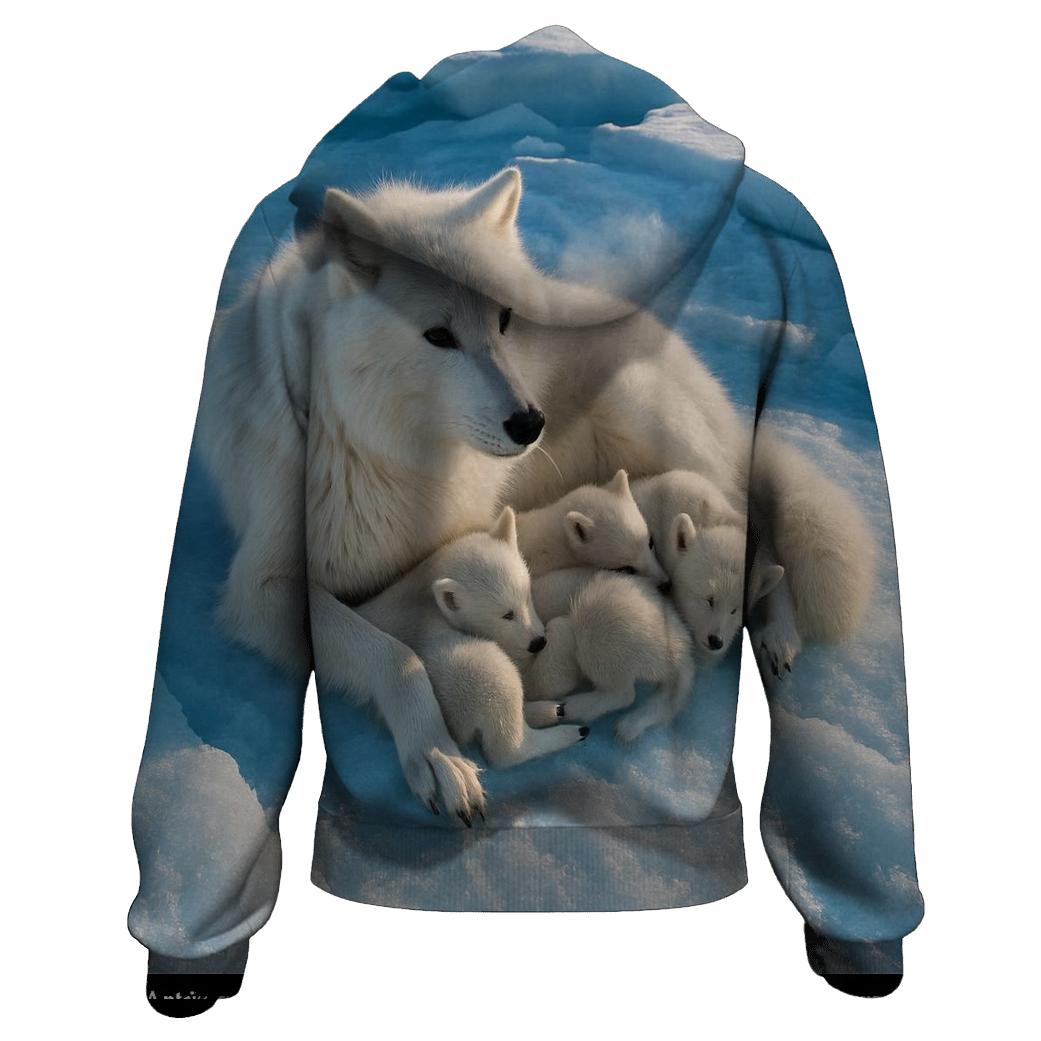 Ice Field Maternal Watch embroidered hoodies