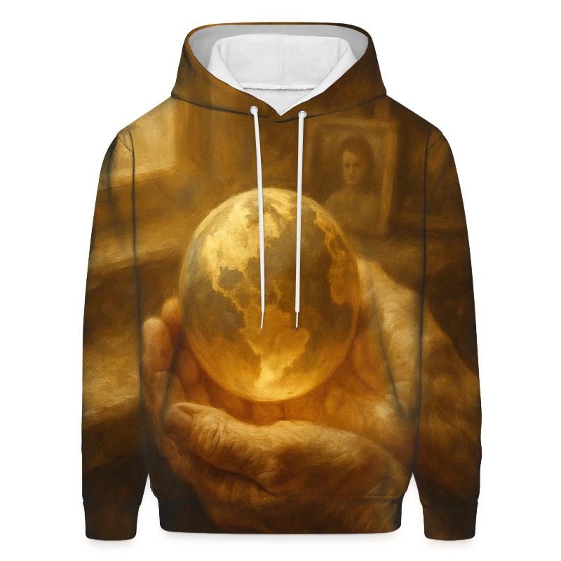 Hands That Hold The World embroidered hoodies