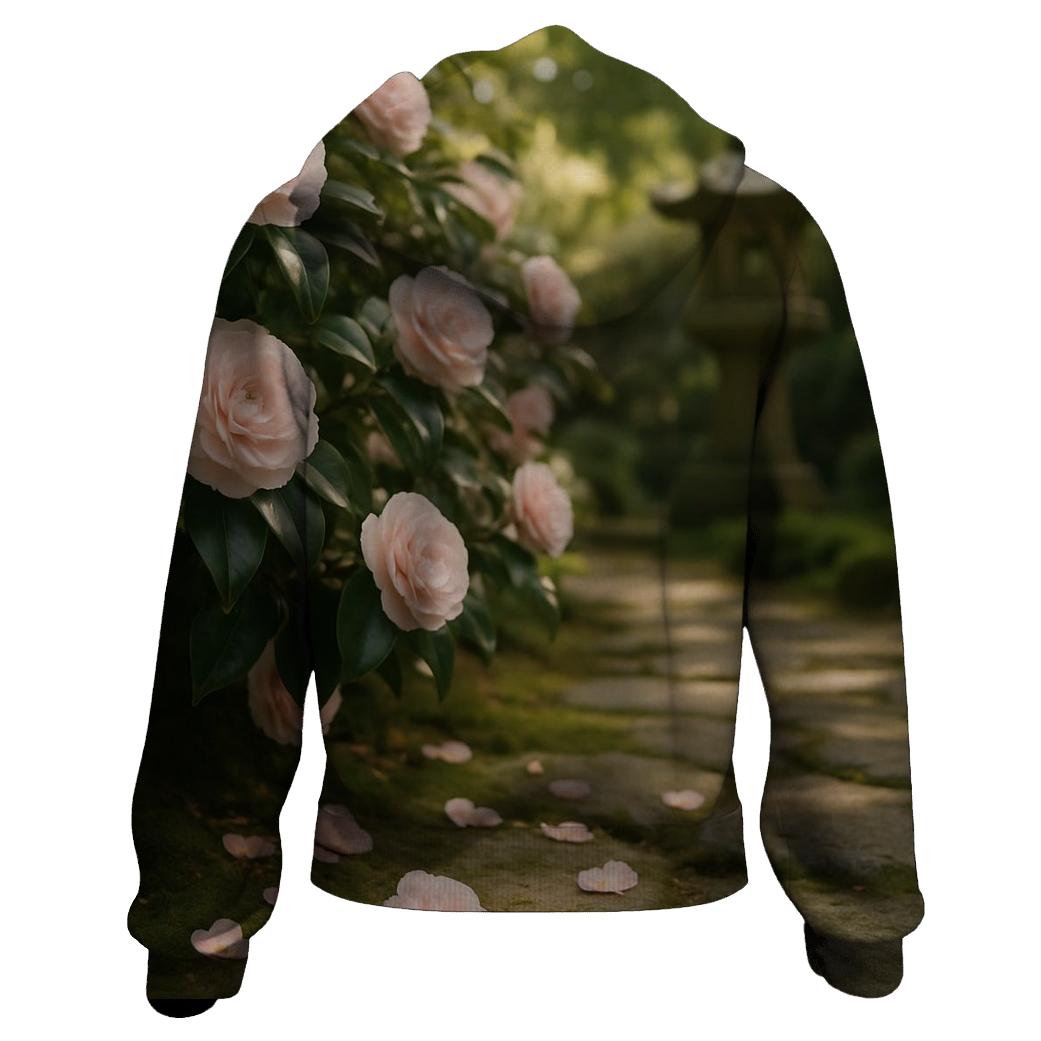 Tea Garden Camellia Ceremony graphic hoodies