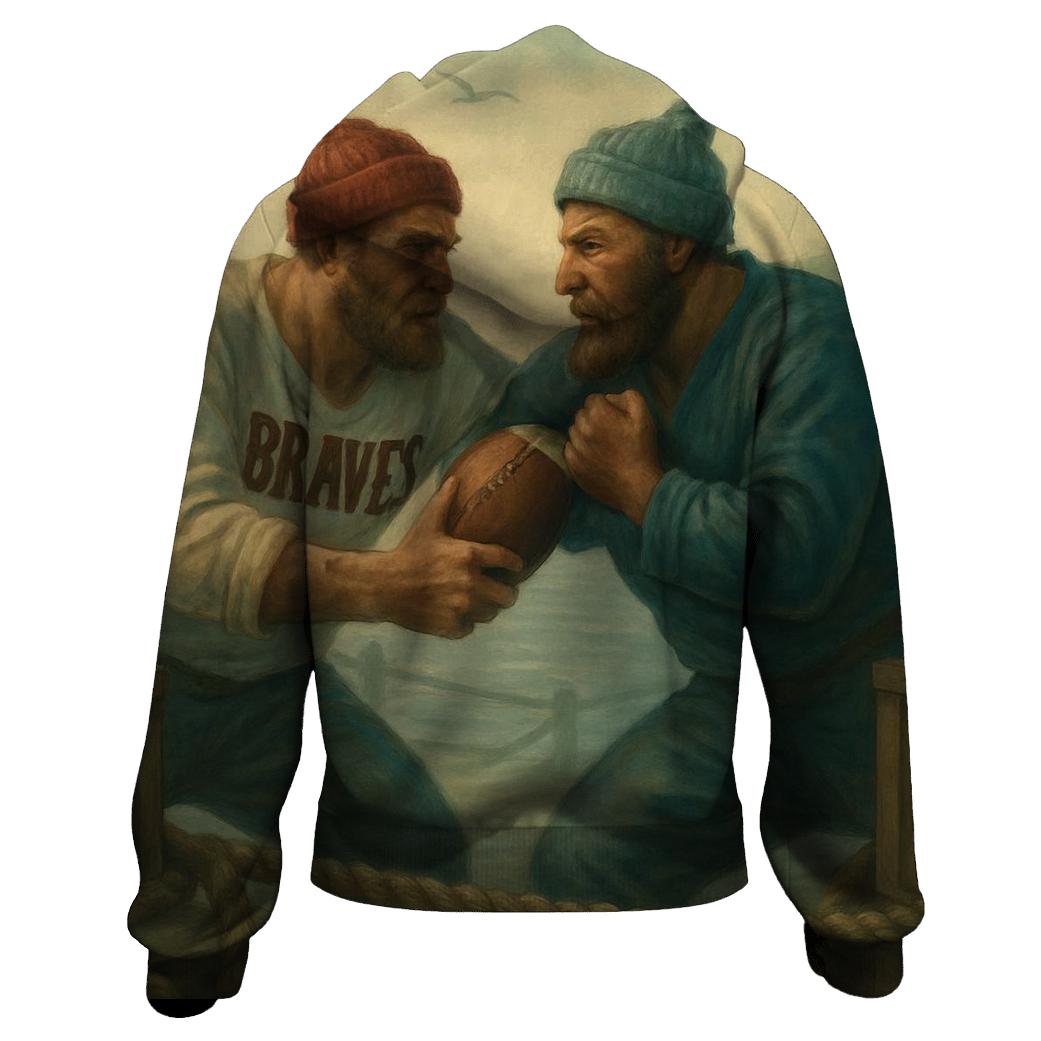 Seaport Scrimmage At Dawn zip-up hoodies