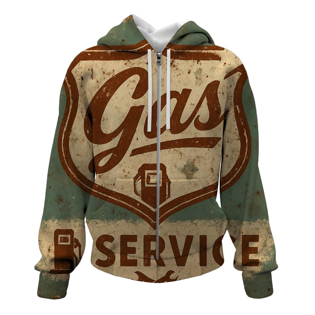 Old Gas Station Emblem custom hoodies