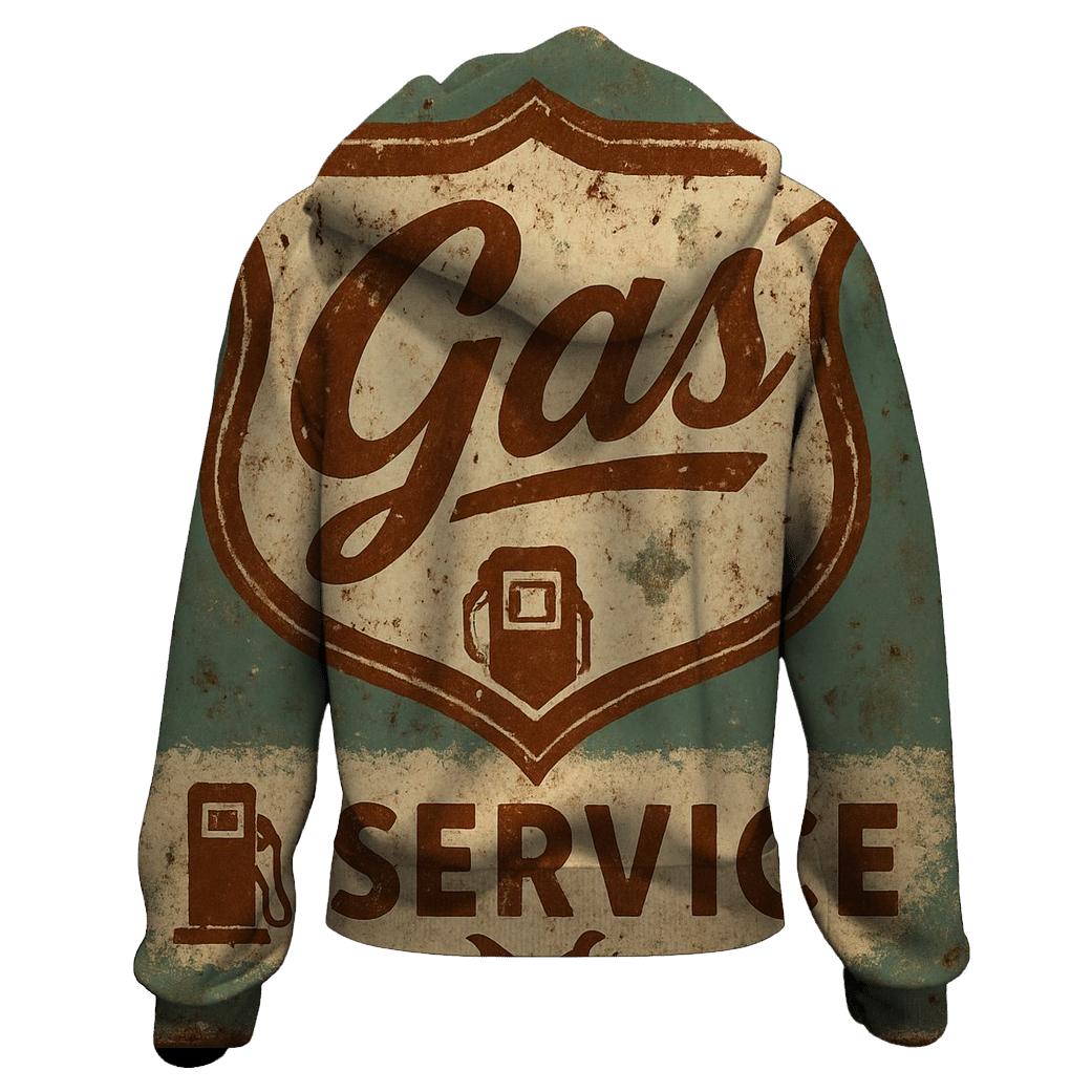 Old Gas Station Emblem custom hoodies
