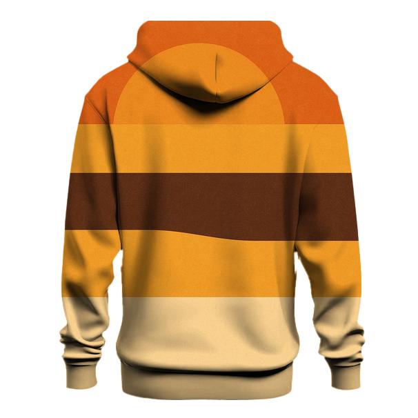 Harvest Sunset Stripes premium hoodies