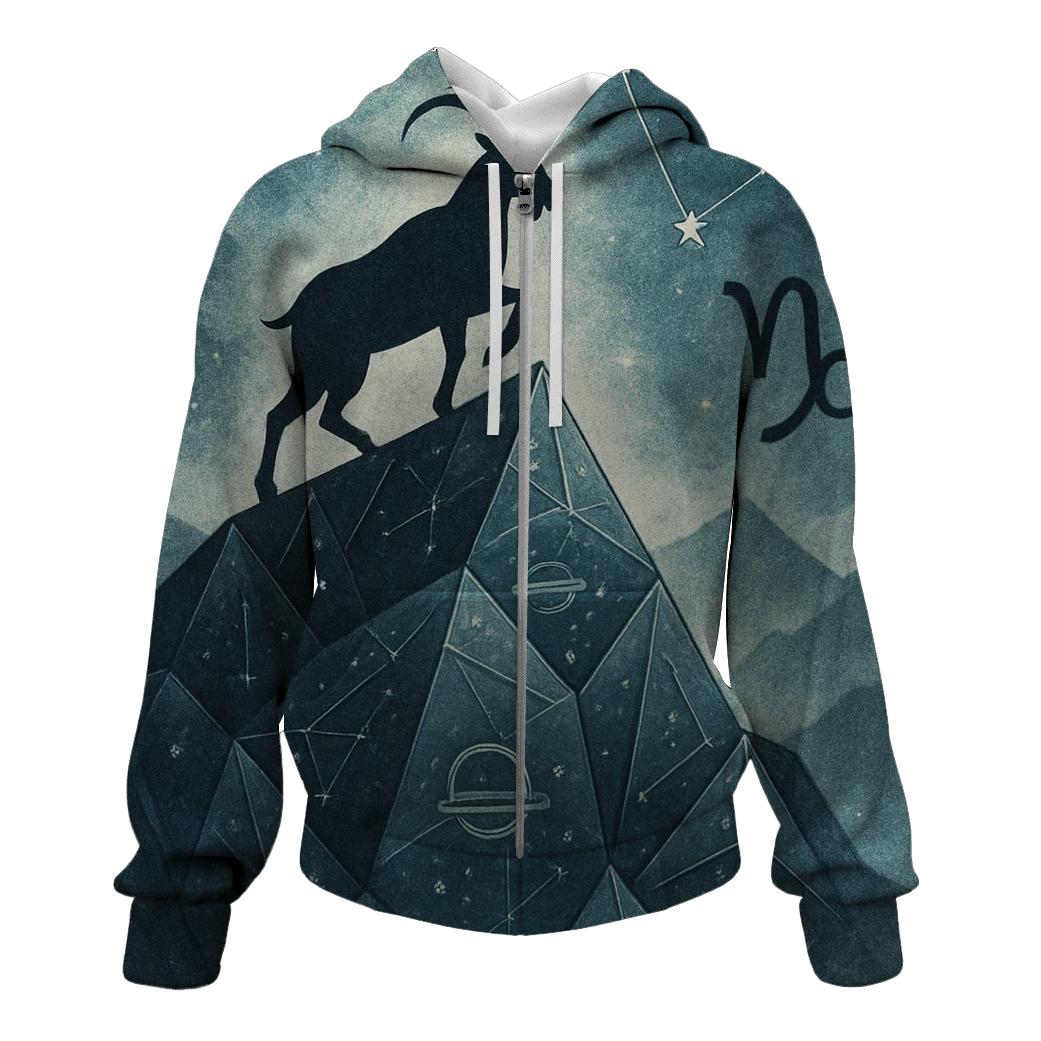 Capricorn Mountain Goat Nebula heavyweight hoodies