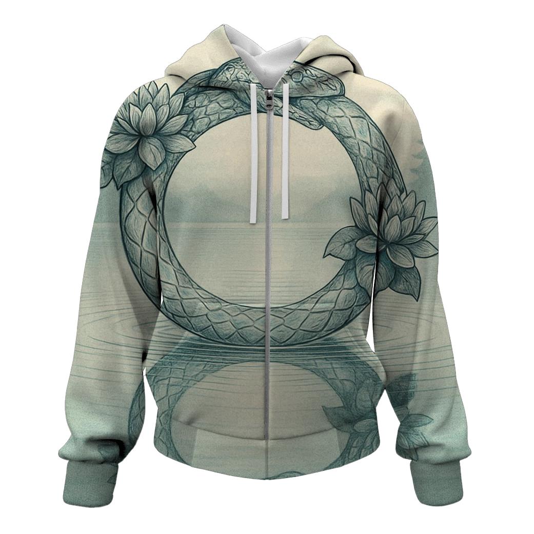 Mirror Lake Ouroboros Reflection hoodies fashion