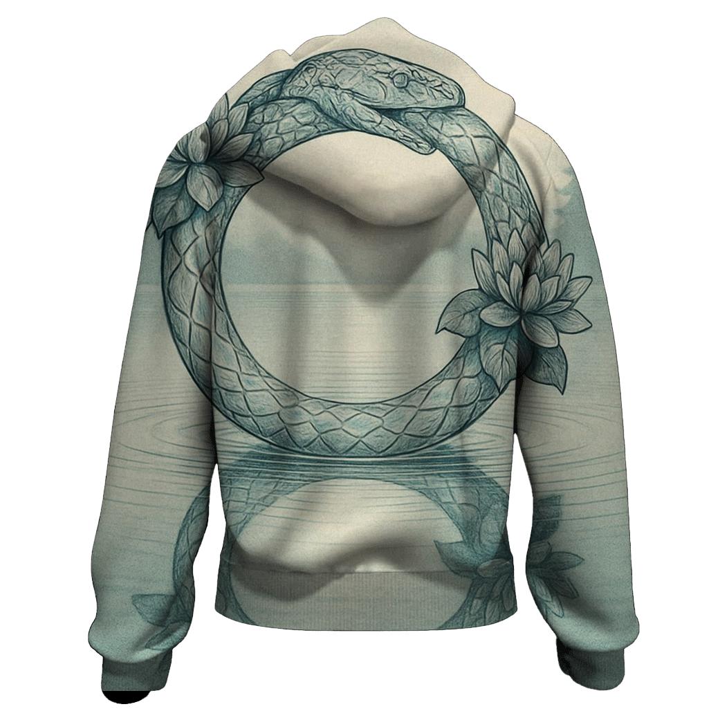 Mirror Lake Ouroboros Reflection hoodies fashion