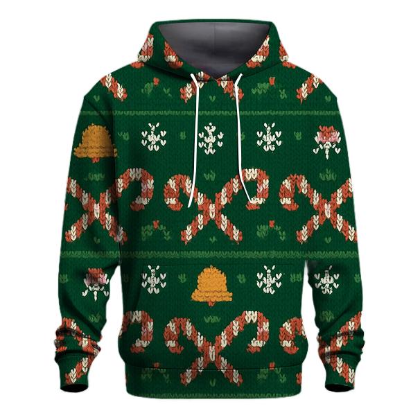 Candy Cane Herringbone Design hoodies fashion