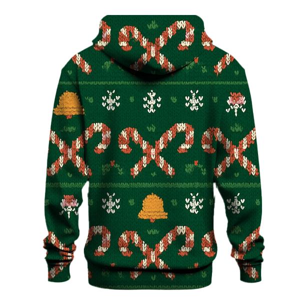 Candy Cane Herringbone Design hoodies fashion