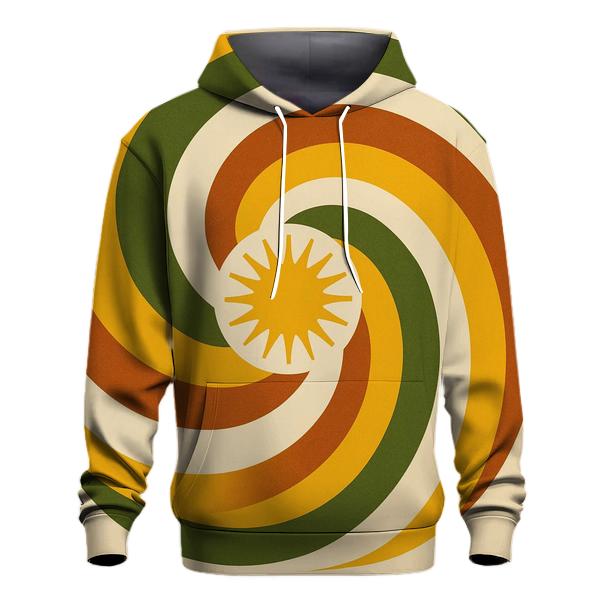 Groovy Solar Swirl pullover hoodies
