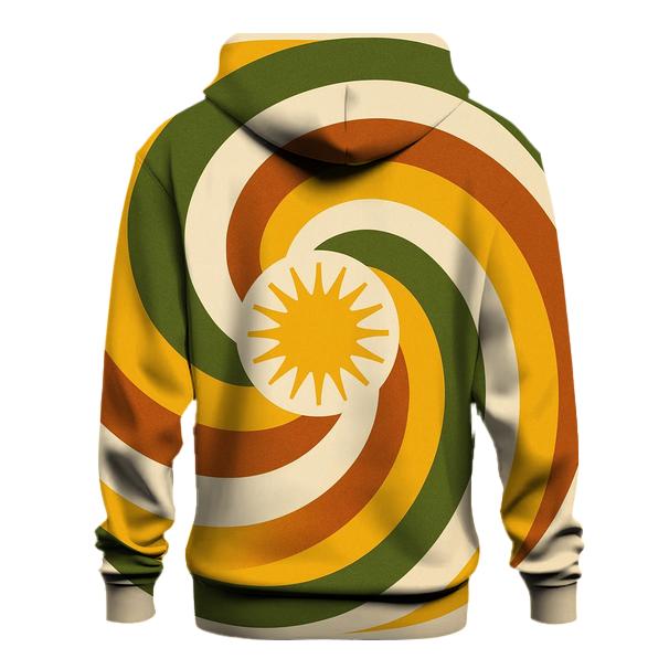 Groovy Solar Swirl pullover hoodies