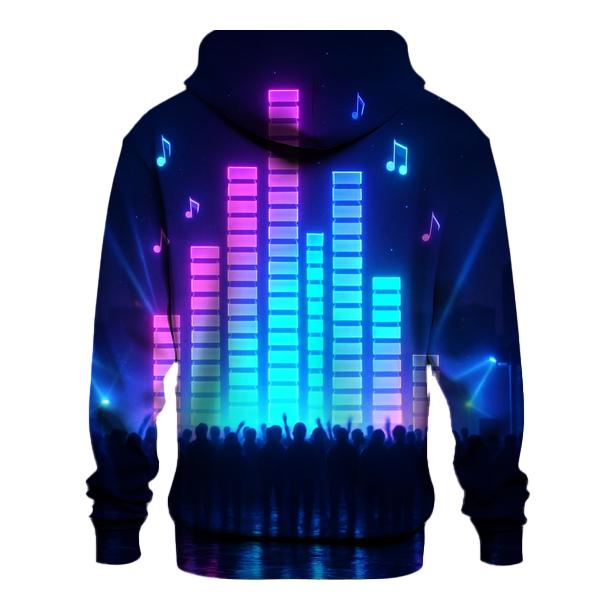 Neon Equalizer Night hoodie styles
