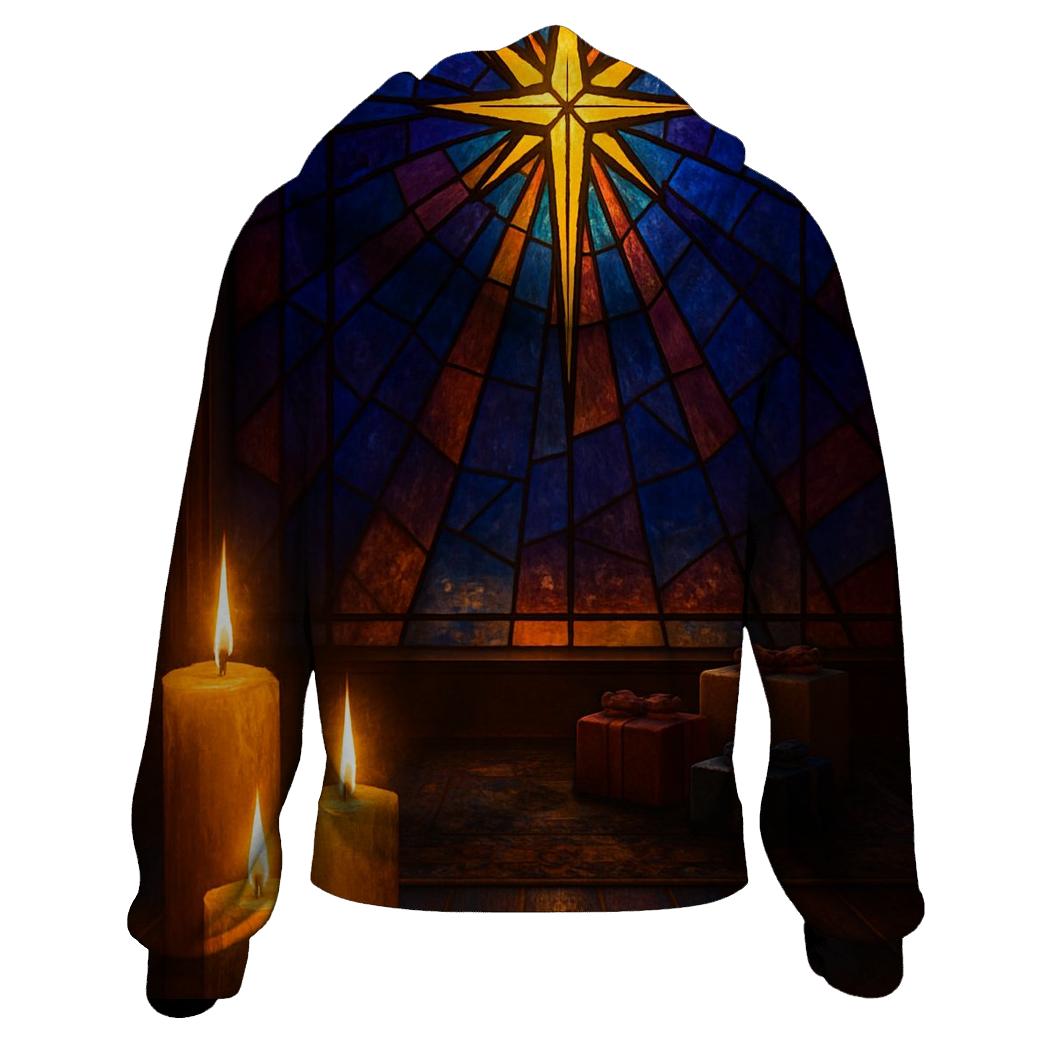 Star Of Bethlehem Window Scene pullover hoodies