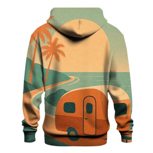 Sunfaded Camper Roadtrip Poster lightweight hoodies