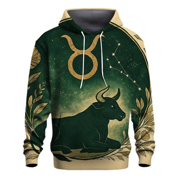 Mystic Taurus Bull Glyph Design premium hoodies