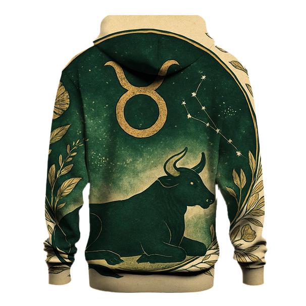 Mystic Taurus Bull Glyph Design premium hoodies