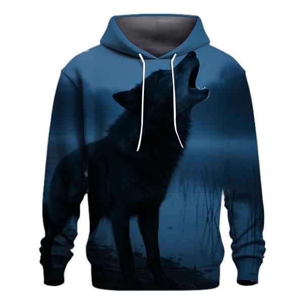 Marshland Lone Howl At Dusk lightweight hoodies