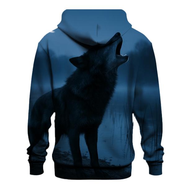 Marshland Lone Howl At Dusk lightweight hoodies