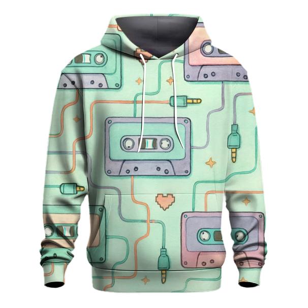 Cassette Circuit Grid graphic hoodies
