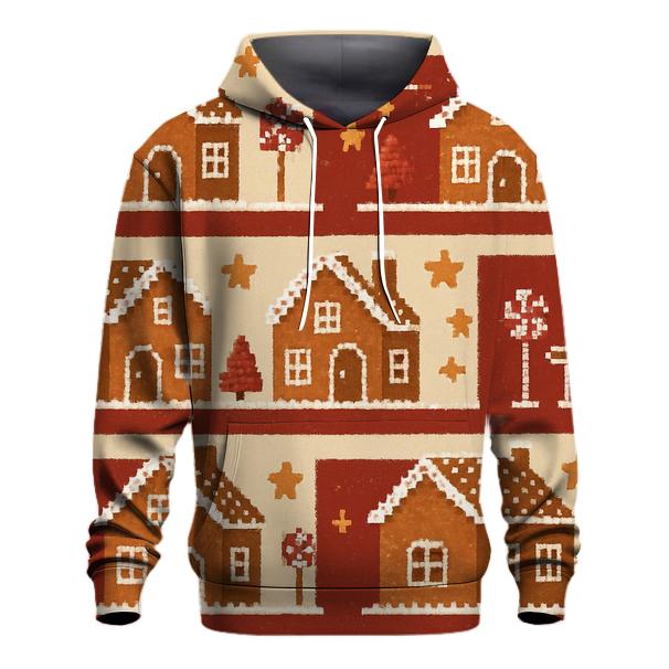 Gingerbread Village Parade Design lightweight hoodies