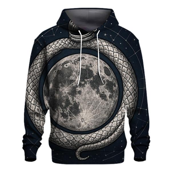 Lunar Tattoo Ouroboros Map custom hoodies