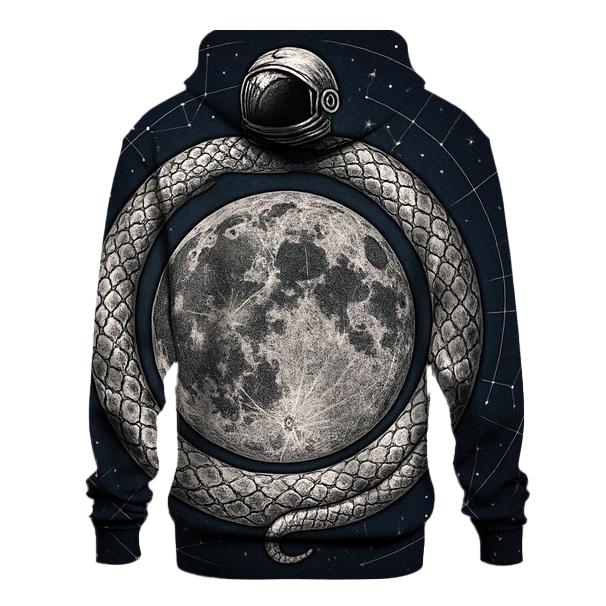 Lunar Tattoo Ouroboros Map custom hoodies