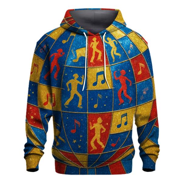 Disco Dot Kaleidoscope graphic hoodies