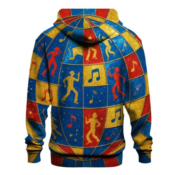 Disco Dot Kaleidoscope graphic hoodies