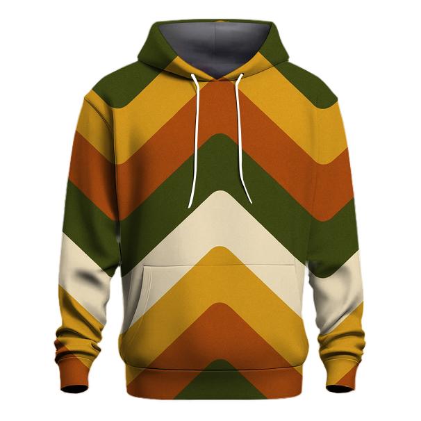 Harvest Retro Chevron printed hoodies
