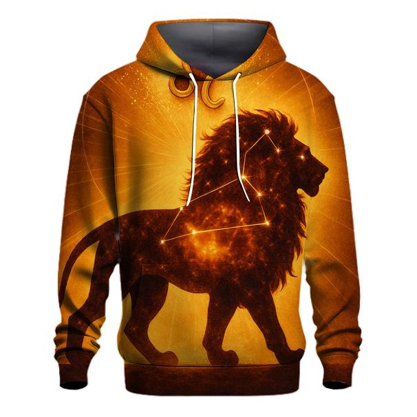 Leo Solar Flare Lion Artwork pullover hoodies
