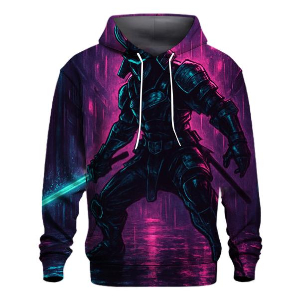 Neon Cyberpunk Samurai heavyweight hoodies