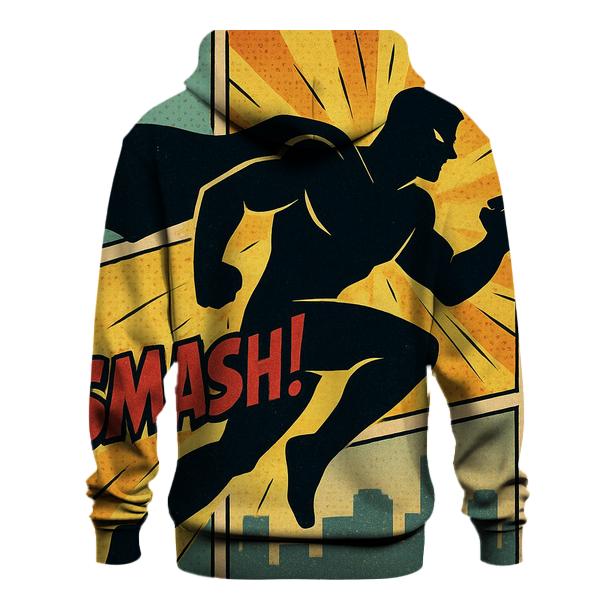 Faded Comic Book Panel zip-up hoodies