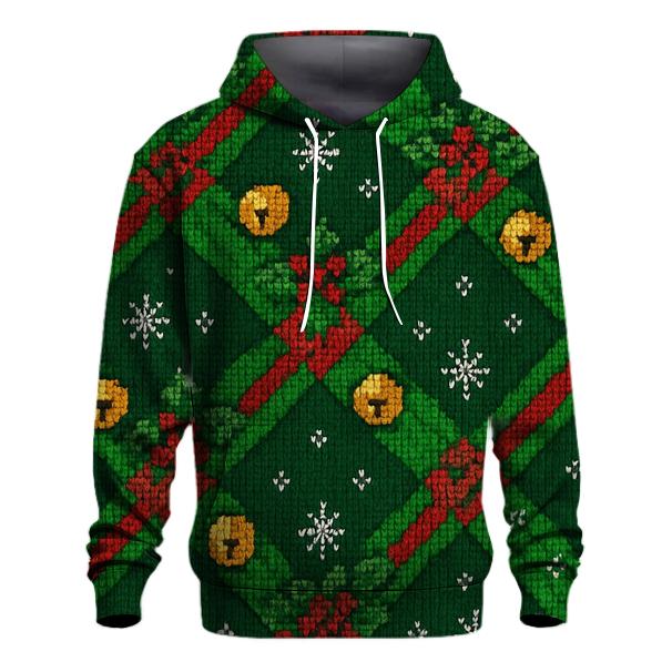 Sleigh Bell Crisscross Design hoodie designs