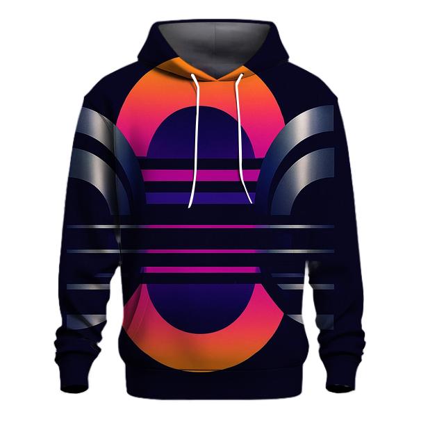 Chrome Mirage Sunset graphic hoodies
