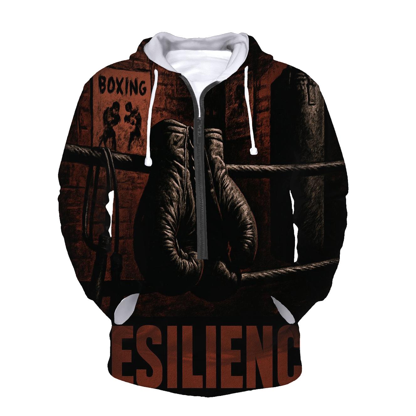 Boxing Poster Noir premium hoodies