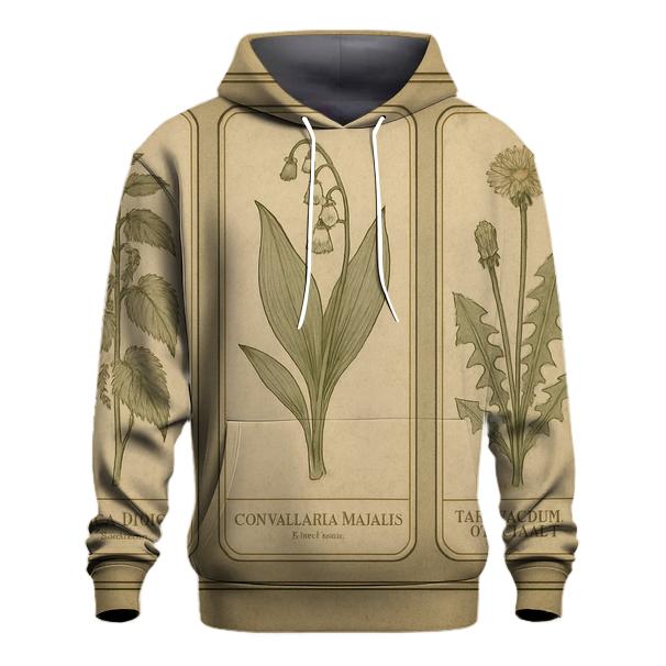 Sepia Botanical Plate Set printed hoodies