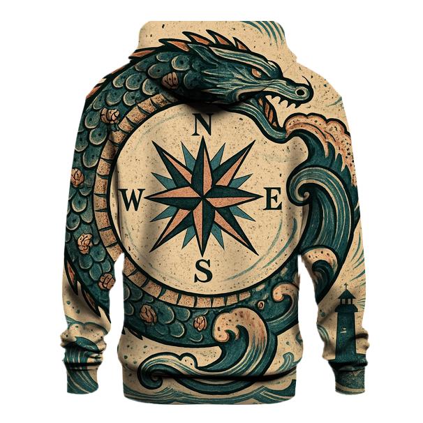 Tidal Serpent Ouroboros Compass hoodie trends