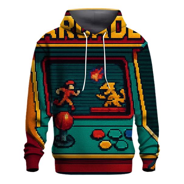 Vintage Arcade Pixel Art custom hoodies