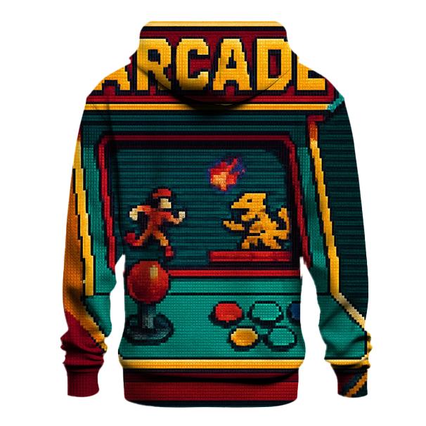 Vintage Arcade Pixel Art custom hoodies