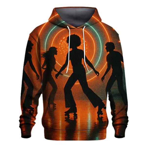 Retro Roller Rink Glow heavyweight hoodies