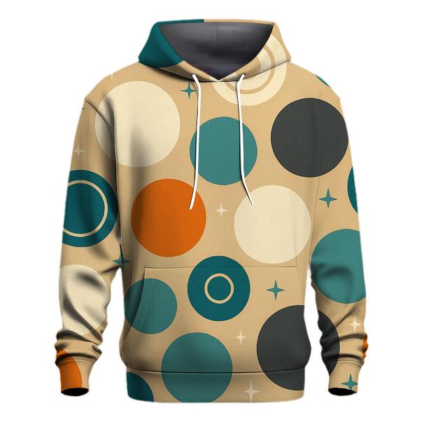 Cosmic Tangerine Dots graphic hoodies