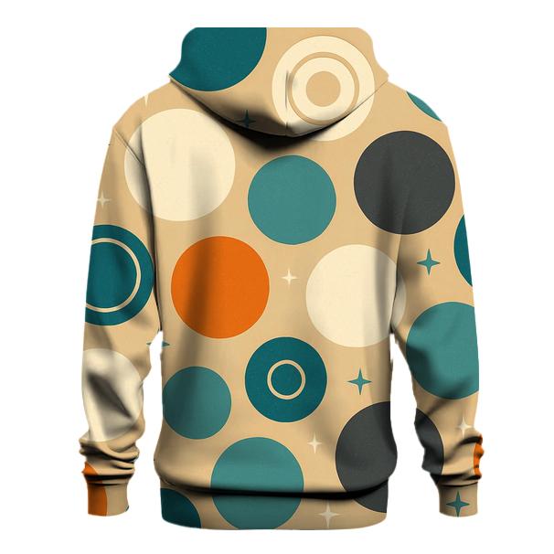 Cosmic Tangerine Dots graphic hoodies