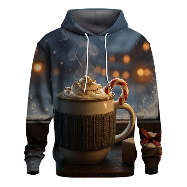 Hot Cocoa By The Frosted Window premium hoodies