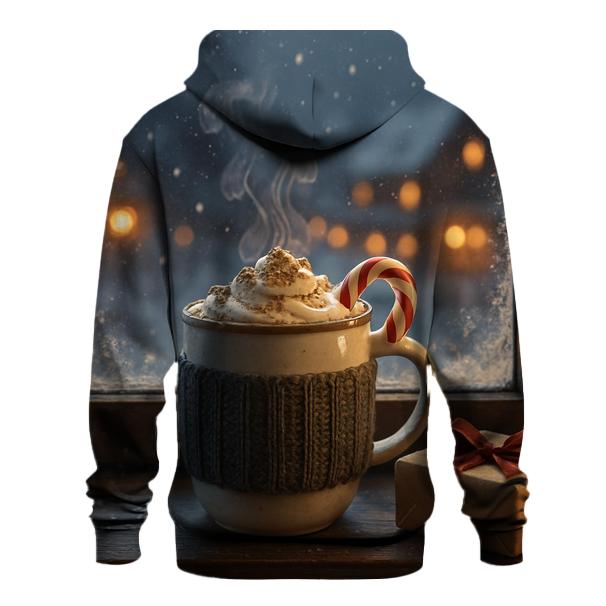 Hot Cocoa By The Frosted Window premium hoodies