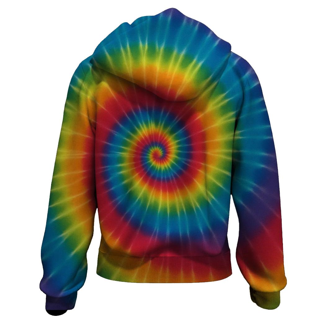 Solar Spiral Rainbow custom hoodies
