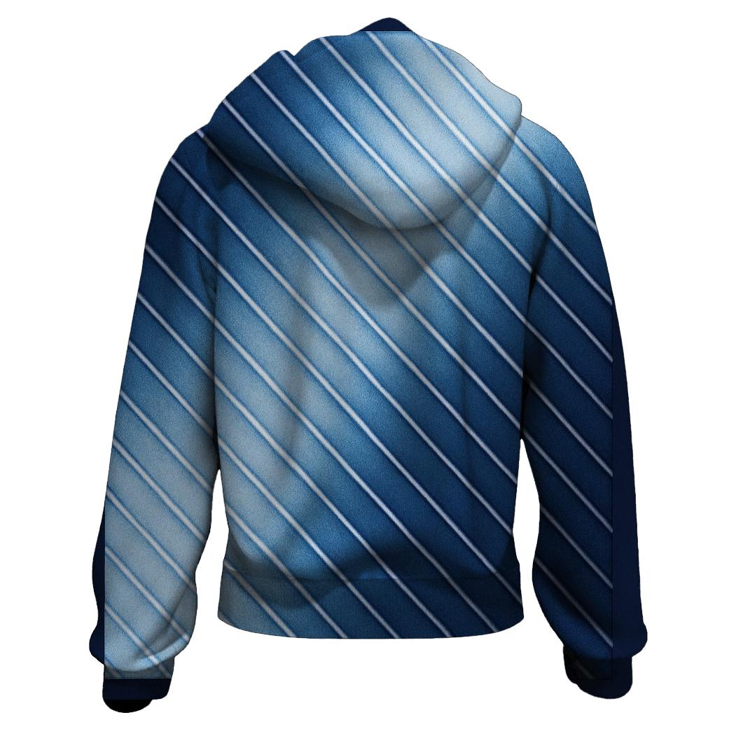 Indigo Arashi Diagonals graphic hoodies
