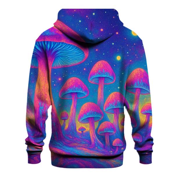 Psychedelic Mushroom Galaxy zip-up hoodies