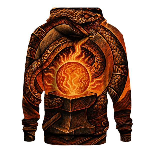 Solar Forge Ouroboros Crest premium hoodies