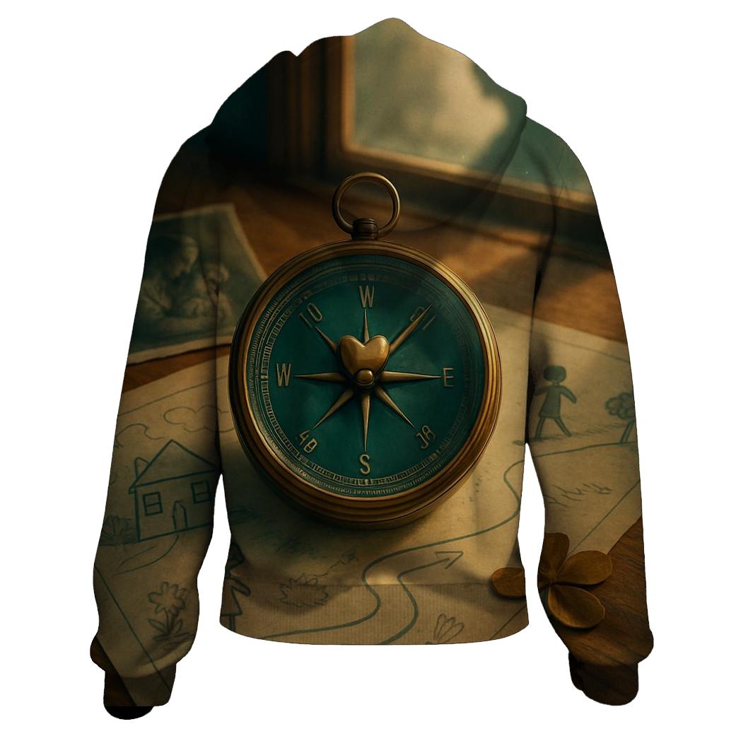 The First Compass zip-up hoodies