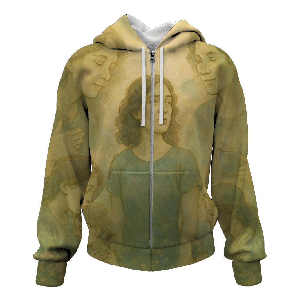 Echoes Of Her Voice graphic hoodies