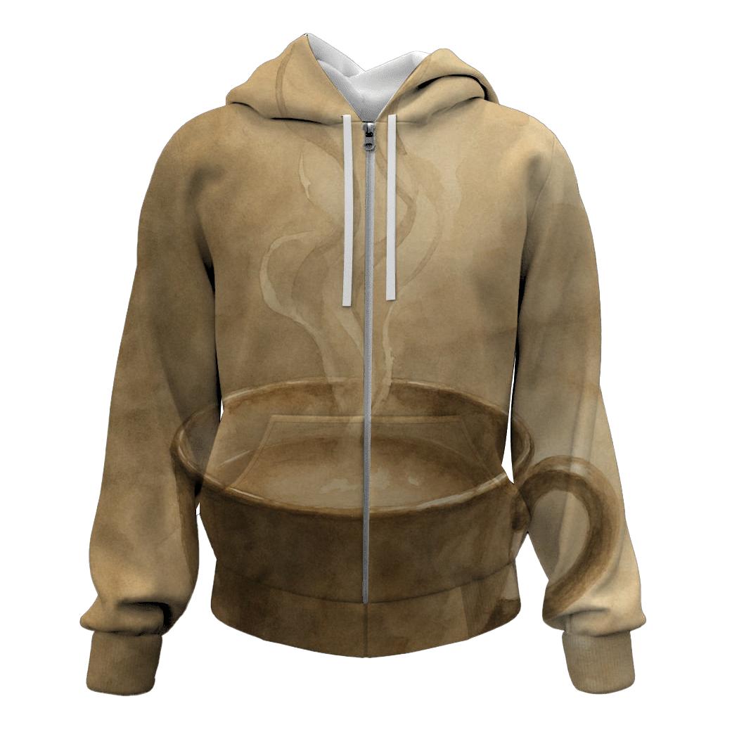Aroma Wisp Study zip-up hoodies